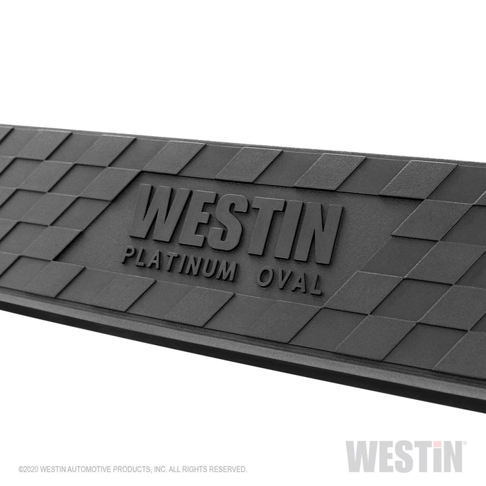 Westin 21-4165 Platinum 4 Oval Nerf Step Bars; Black; Steel; - Truck Part Superstore