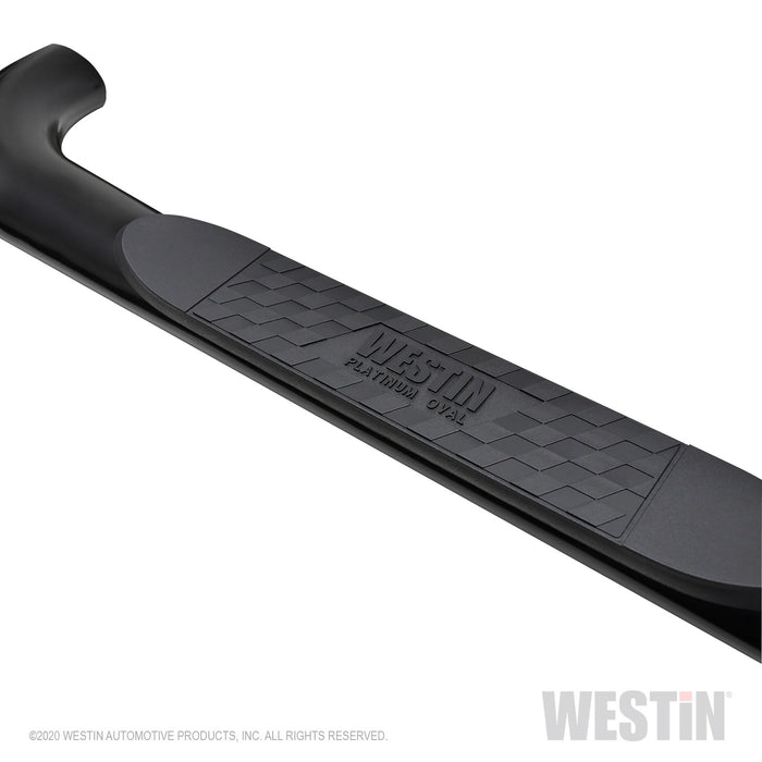 Westin 21-4165 Platinum 4 Oval Nerf Step Bars; Black; Steel; - Truck Part Superstore