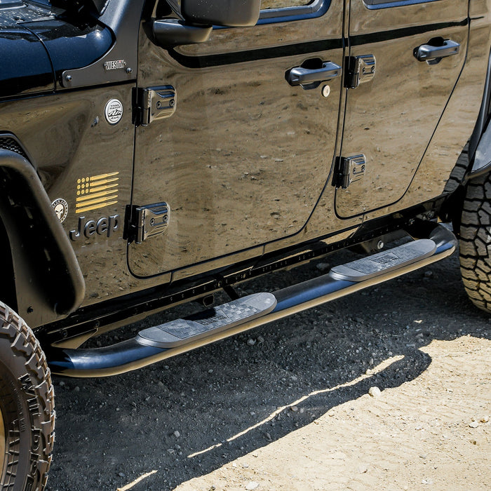 Westin 21-4165 Platinum 4 Oval Nerf Step Bars; Black; Steel; - Truck Part Superstore