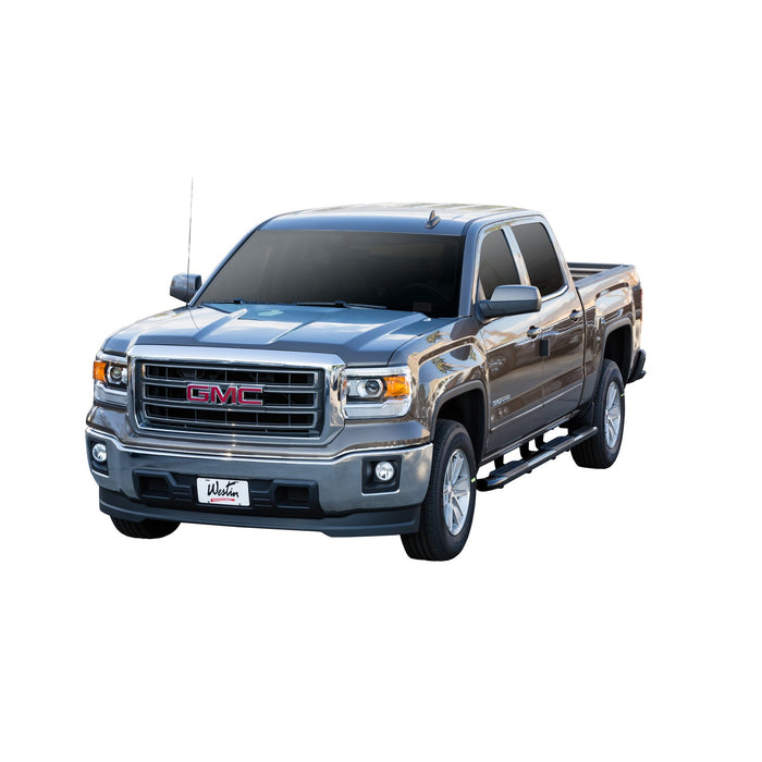 Westin 21-534565 PRO TRAXX 5 Oval Wheel to Wheel Nerf Step Bars; Black; w/Mount Kit; - Truck Part Superstore