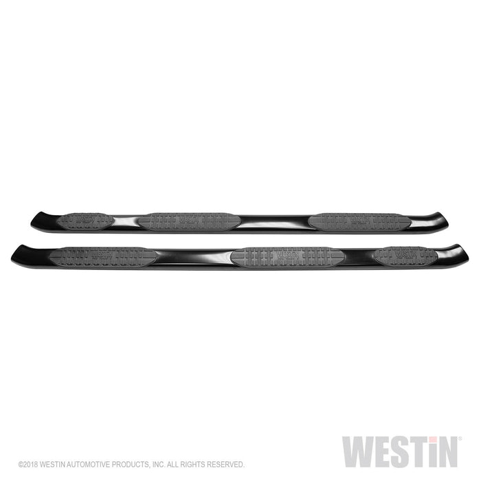 Westin 21-534645 PRO TRAXX 5 Oval Wheel to Wheel Nerf Step Bars; Black; w/Mount Kit; - Truck Part Superstore