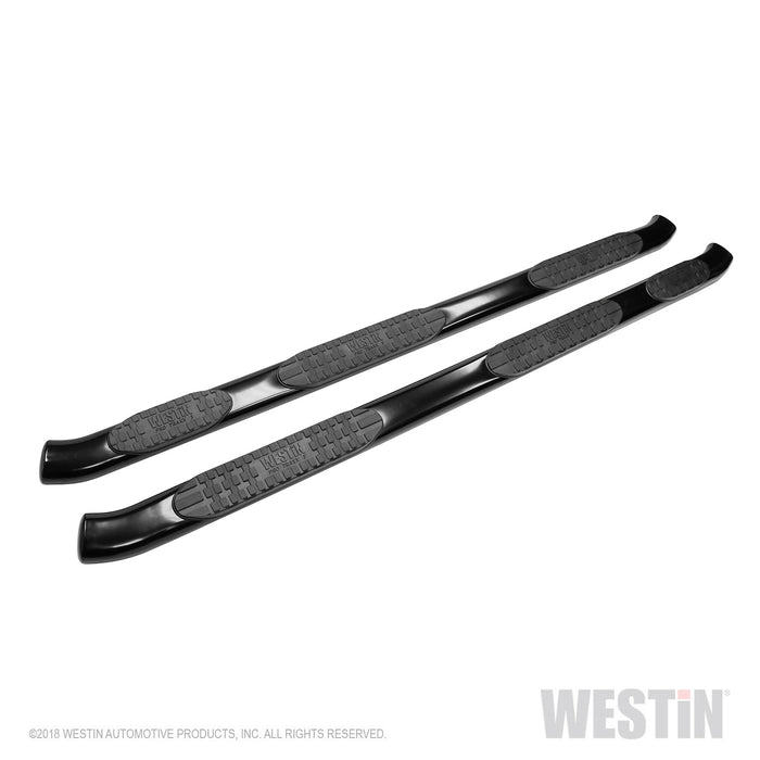 Westin 21-534655 PRO TRAXX 5 Oval Wheel to Wheel Nerf Step Bars; Black; w/Mount Kit; - Truck Part Superstore