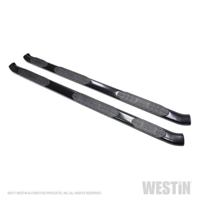 Westin 21-534655 PRO TRAXX 5 Oval Wheel to Wheel Nerf Step Bars; Black; w/Mount Kit; - Truck Part Superstore