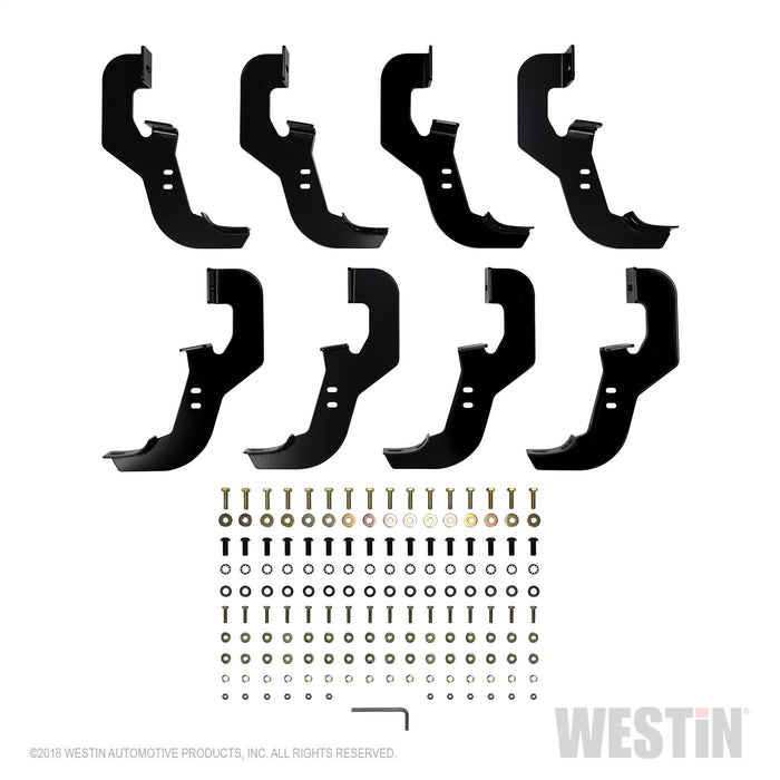 Westin 21-534680 PRO TRAXX 5 Oval Wheel to Wheel Nerf Step Bars; Stainless Steel; w/Mount Kit; - Truck Part Superstore