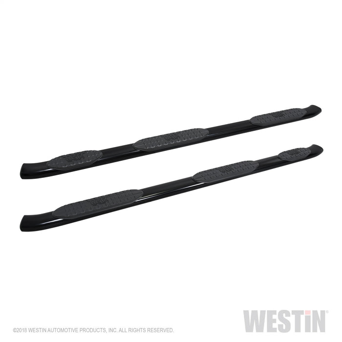Westin 21-534685 PRO TRAXX 5 Oval Wheel to Wheel Nerf Step Bars; Black; w/Mount Kit; - Truck Part Superstore
