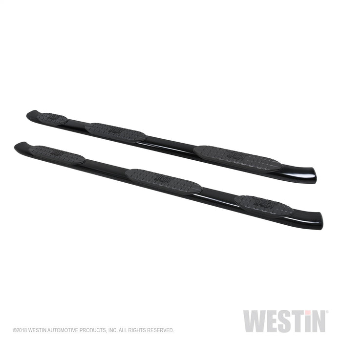 Westin 21-534685 PRO TRAXX 5 Oval Wheel to Wheel Nerf Step Bars; Black; w/Mount Kit; - Truck Part Superstore