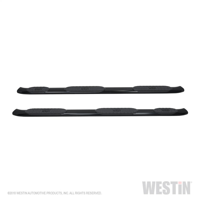 Westin 21-534685 PRO TRAXX 5 Oval Wheel to Wheel Nerf Step Bars; Black; w/Mount Kit; - Truck Part Superstore