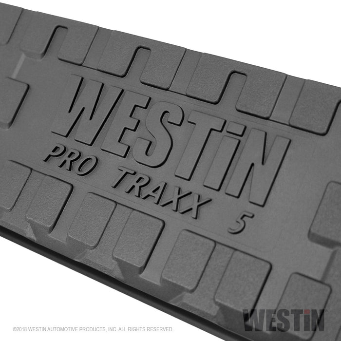 Westin 21-534685 PRO TRAXX 5 Oval Wheel to Wheel Nerf Step Bars; Black; w/Mount Kit; - Truck Part Superstore