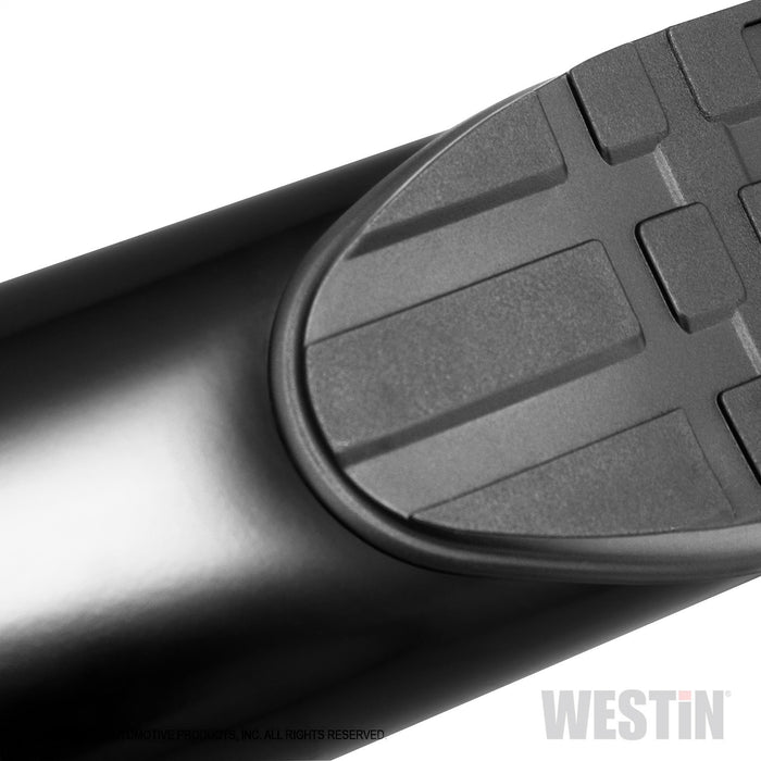 Westin 21-534685 PRO TRAXX 5 Oval Wheel to Wheel Nerf Step Bars; Black; w/Mount Kit; - Truck Part Superstore