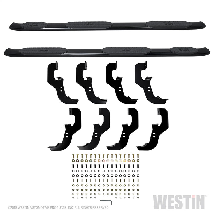 Westin 21-534695 PRO TRAXX 5 Oval Wheel to Wheel Nerf Step Bars - Truck Part Superstore
