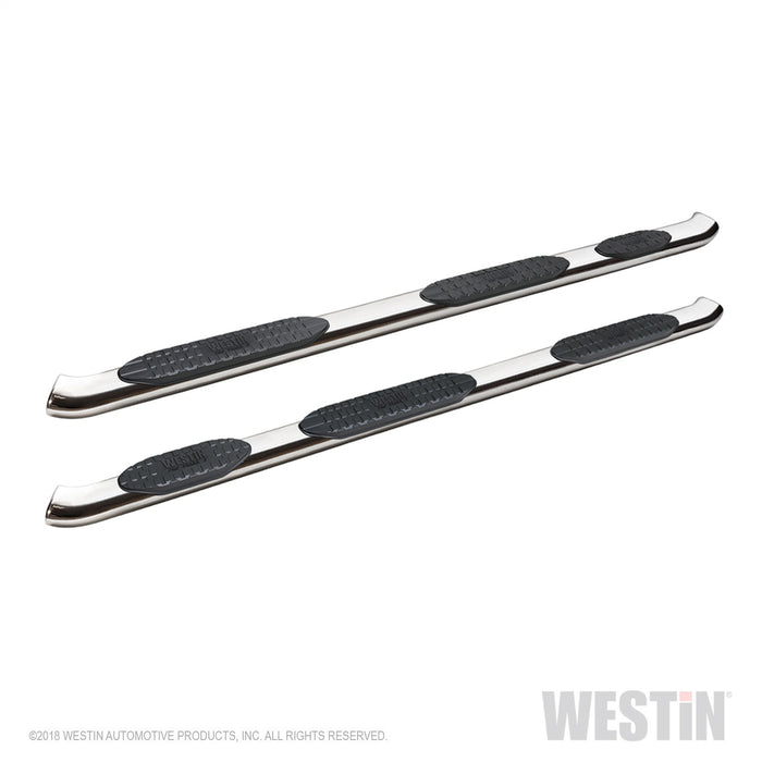 Westin 21-534700 PRO TRAXX 5 Oval Wheel to Wheel Nerf Step Bars; Stainless Steel; w/Mount Kit; - Truck Part Superstore