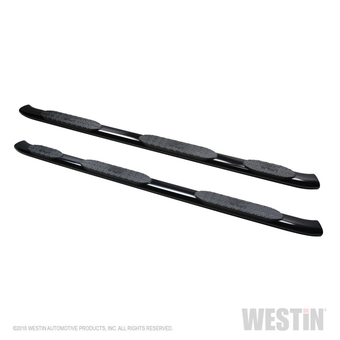 Westin 21-534705 PRO TRAXX 5 Oval Wheel to Wheel Nerf Step Bars; Black; w/Mount Kit; - Truck Part Superstore