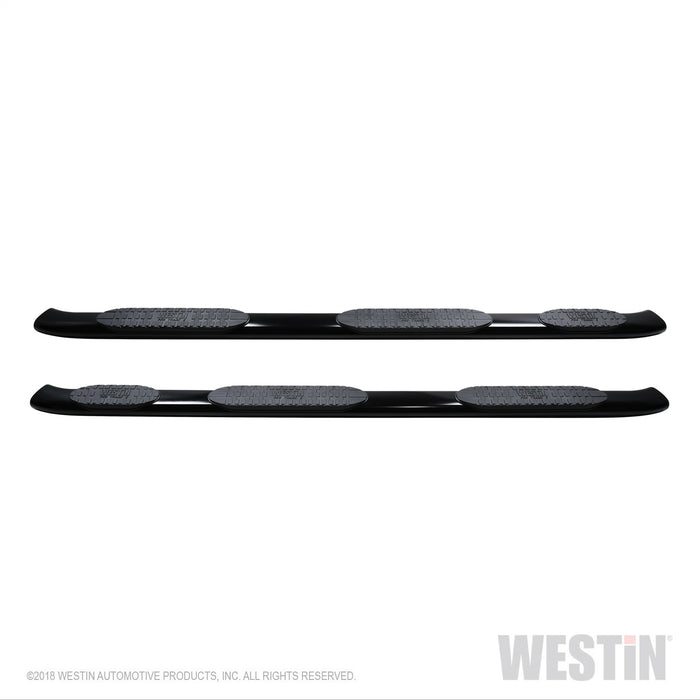 Westin 21-534705 PRO TRAXX 5 Oval Wheel to Wheel Nerf Step Bars; Black; w/Mount Kit; - Truck Part Superstore