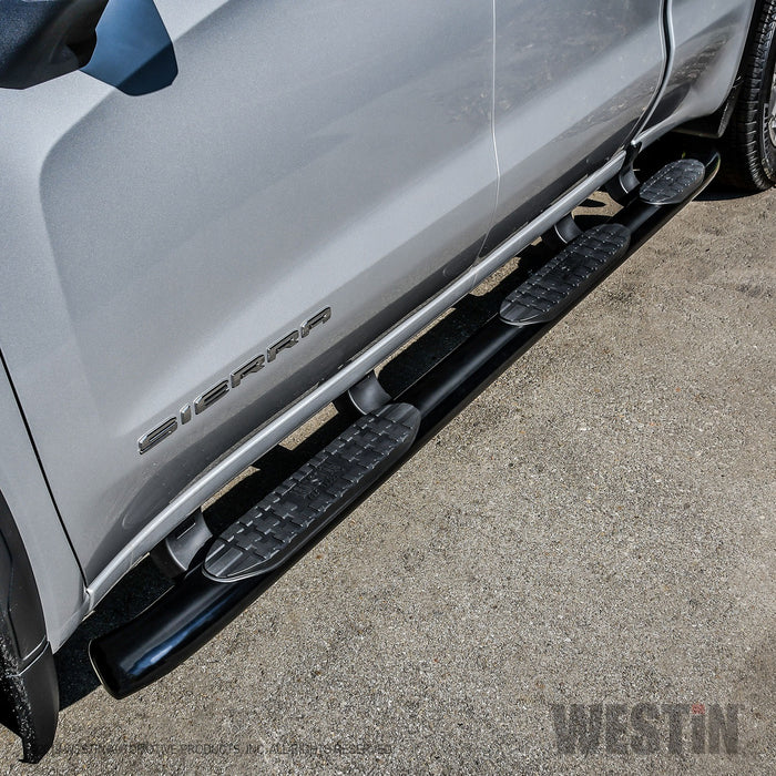 Westin 21-534715 PRO TRAXX 5 Oval Wheel to Wheel Nerf Step Bars - Truck Part Superstore