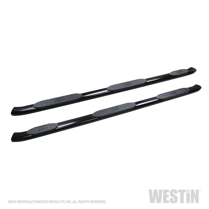 Westin 21-534725 PRO TRAXX 5 Oval Wheel to Wheel Nerf Step Bars; Black; w/Mount Kit; - Truck Part Superstore