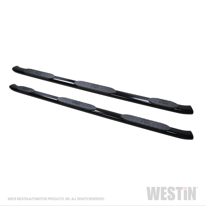 Westin 21-534725 PRO TRAXX 5 Oval Wheel to Wheel Nerf Step Bars; Black; w/Mount Kit; - Truck Part Superstore