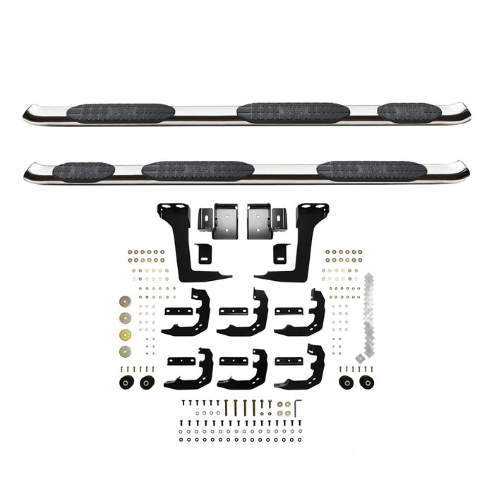 Westin 21-534730 PRO TRAXX 5 Oval Wheel to Wheel Nerf Step Bars - Truck Part Superstore