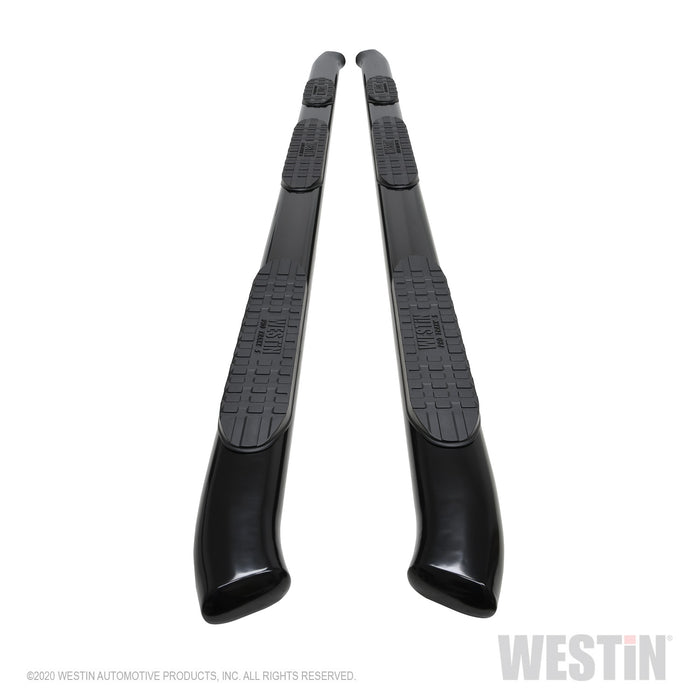 Westin 21-534755 PRO TRAXX 5 Oval Wheel to Wheel Nerf Step Bars; Black; - Truck Part Superstore