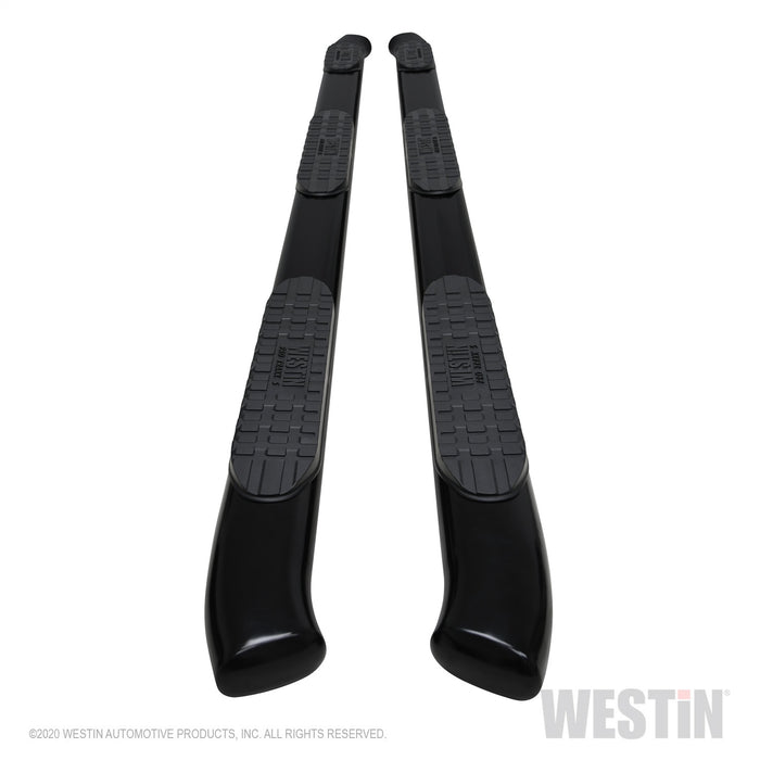 Westin 21-534765 PRO TRAXX 5 Oval Wheel to Wheel Nerf Step Bars; Black; - Truck Part Superstore