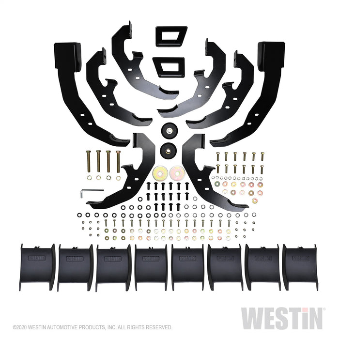 Westin 21-534765 PRO TRAXX 5 Oval Wheel to Wheel Nerf Step Bars; Black; - Truck Part Superstore