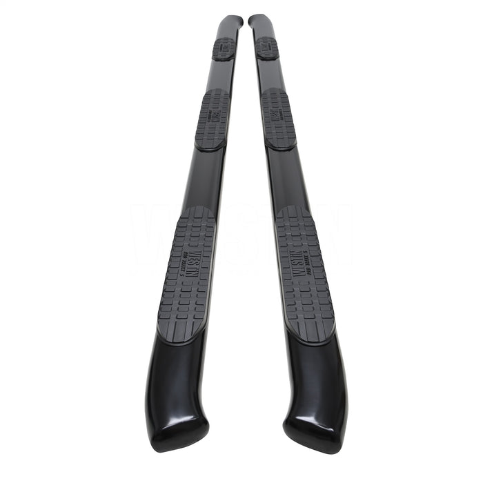 Westin 21-534775 PRO TRAXX 5 Oval Wheel to Wheel Nerf Step Bars; Black; - Truck Part Superstore