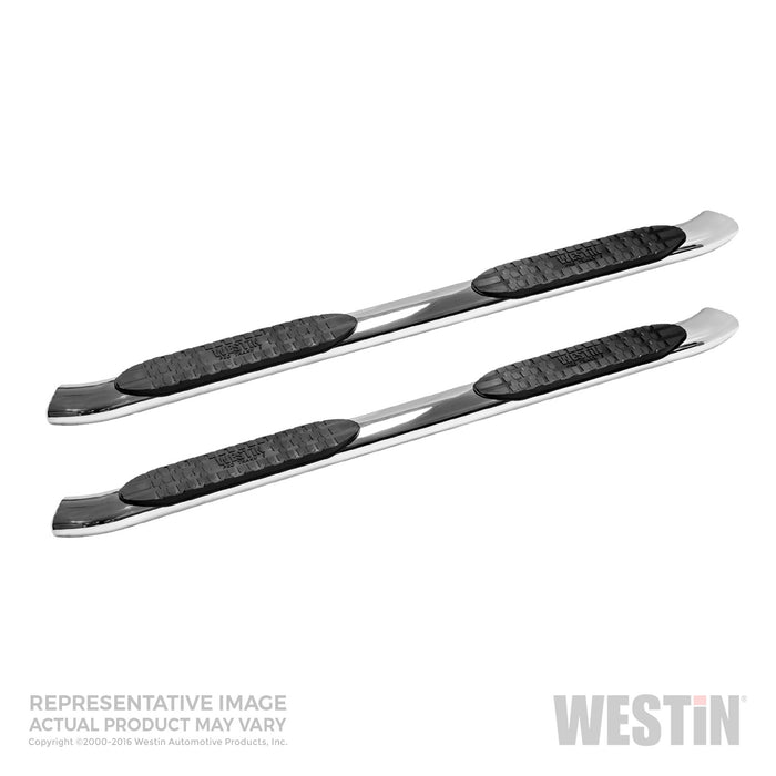 Westin 21-54020 PRO TRAXX 5 Oval Nerf Step Bars; Mount Kit Included; Polished Stainless Steel; - Truck Part Superstore