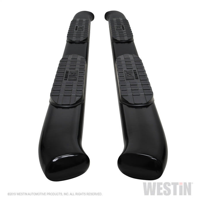 Westin 21-54165 PRO TRAXX 5 Oval Nerf Step Bars; Black; Steel; - Truck Part Superstore