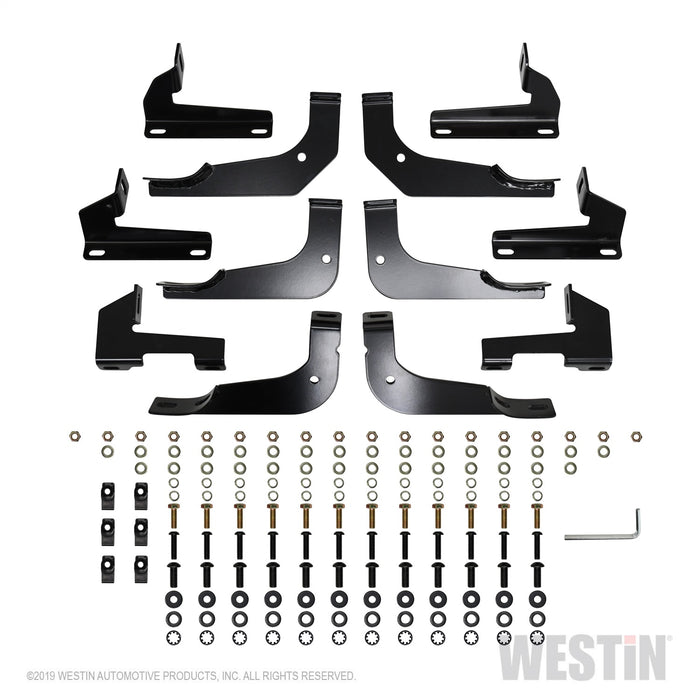 Westin 21-54165 PRO TRAXX 5 Oval Nerf Step Bars; Black; Steel; - Truck Part Superstore
