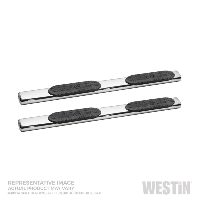 Westin 21-64130 PRO TRAXX 6 Oval Nerf Step Bars; Mount Kit Included; Polished Stainless Steel; - Truck Part Superstore