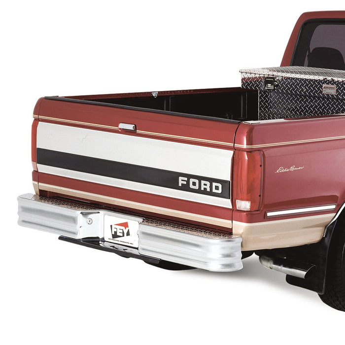 Westin 21000 Diamondstep Universal Rear Bumper; Chrome; Mount Kit Required; - Truck Part Superstore