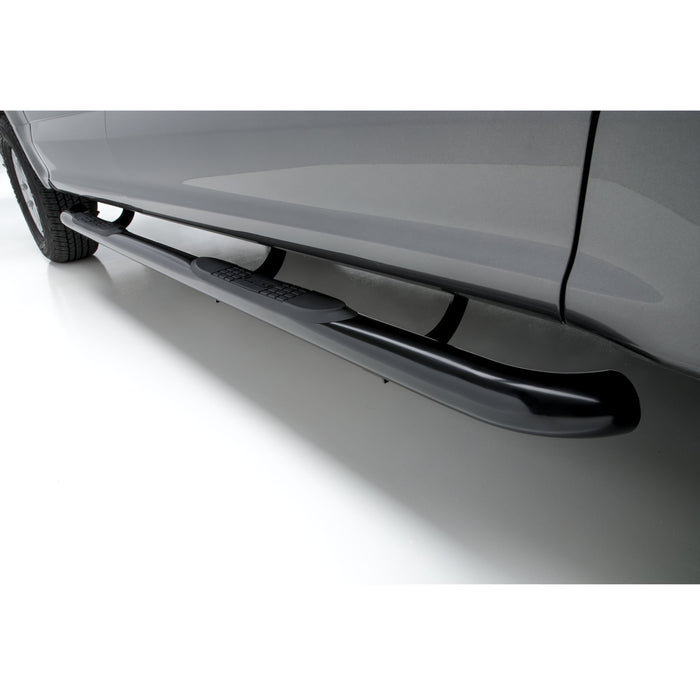 ARIES 213043 3" Round Black Stainless Side Bars, Select Ford F-150, F-250, F-350 for Select Ford F-150