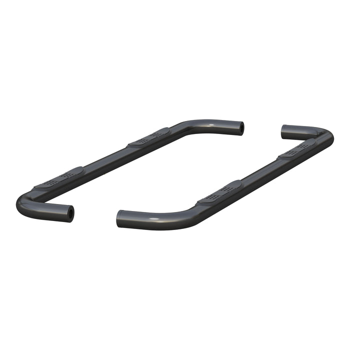 ARIES 214053 3" Round Black Stainless Side Bars, Select Chevrolet Silverado, GMC Sierra 1500 for Select Chevrolet Silverado 1500