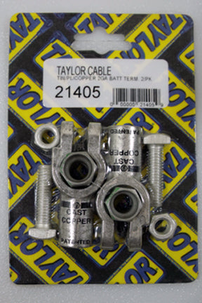 Taylor Cable 21405 Battery Connector; Top Post; 2-1 Gauge; Compression Fitting; 2 Per Package; - Truck Part Superstore