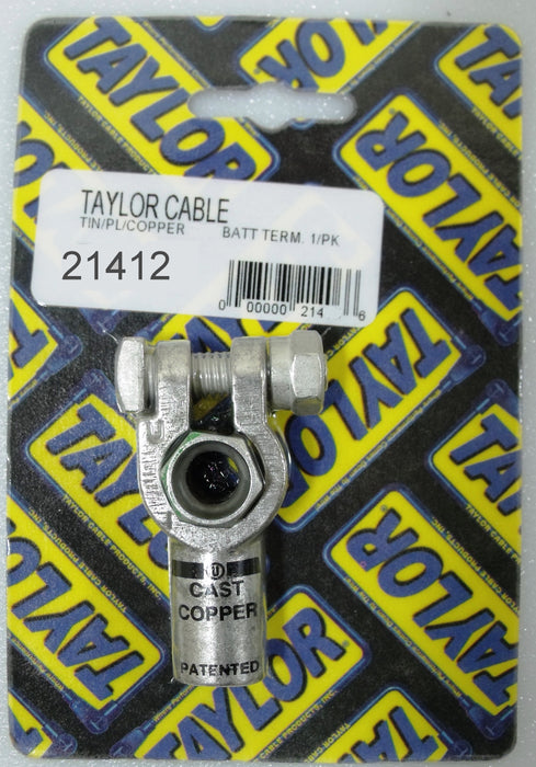 Taylor Cable 21412 Battery Connector; Top Post; 1-1/0 Gauge; Compression Fitting; 1 Per Package; - Truck Part Superstore