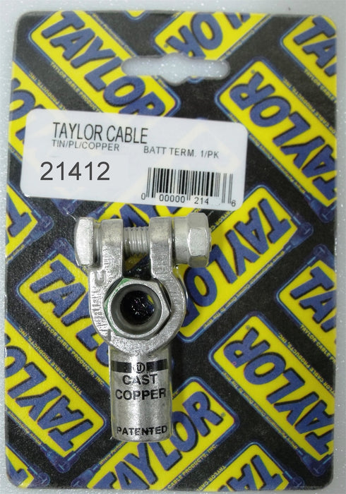 Taylor Cable 21412 Battery Connector; Top Post; 1-1/0 Gauge; Compression Fitting; 1 Per Package; - Truck Part Superstore