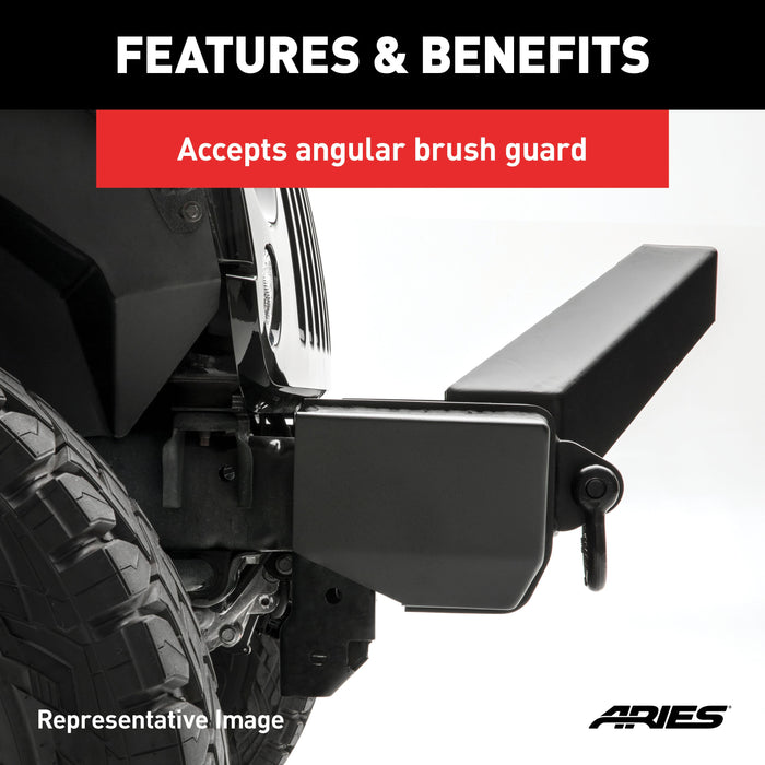 ARIES 2156002 TrailCrusher Jeep Wrangler JL, Gladiator Steel Front Bumper, 12.5K for Select Jeep Wrangler