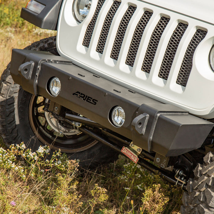 ARIES 2156002 TrailCrusher Jeep Wrangler JL, Gladiator Steel Front Bumper, 12.5K for Select Jeep Wrangler