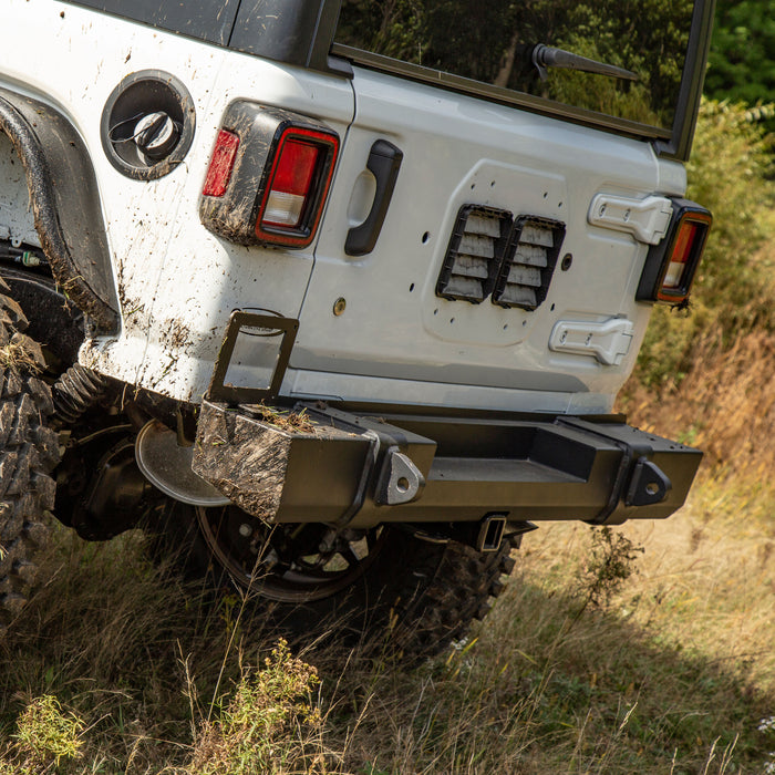 ARIES 2157002 TrailCrusher Jeep Wrangler JL Steel Rear Bumper, 12.5K for Select Jeep Wrangler