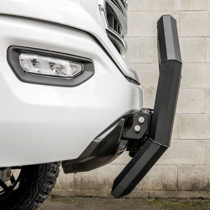 ARIES 2164003 AdvantEDGE 5-1/2" Black Aluminum Bull Bar, Select Silverado, Sierra 2500, 3500 for Select Chevrolet Silverado 2500 HD