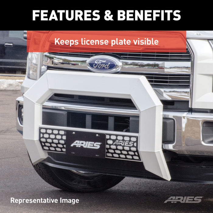 ARIES 2169000 AdvantEDGE Bull Bar License Plate Bracket
