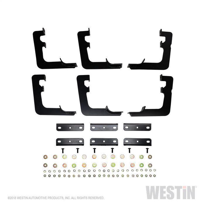 Westin 22-2245 Premier Oval Nerf Step Bar Mount Kit; For Quad Cab; - Truck Part Superstore