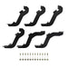 Westin 22-2265 Premier Oval Nerf Step Bar Mount Kit; Black Powdercoat; For Super Crew Cab; - Truck Part Superstore