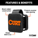 CURT 22279 CURT 22279 Rubber Trailer Hitch Cover, Fits 2-Inch Receiver - Truck Part Superstore