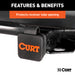 CURT 22279 CURT 22279 Rubber Trailer Hitch Cover, Fits 2-Inch Receiver - Truck Part Superstore