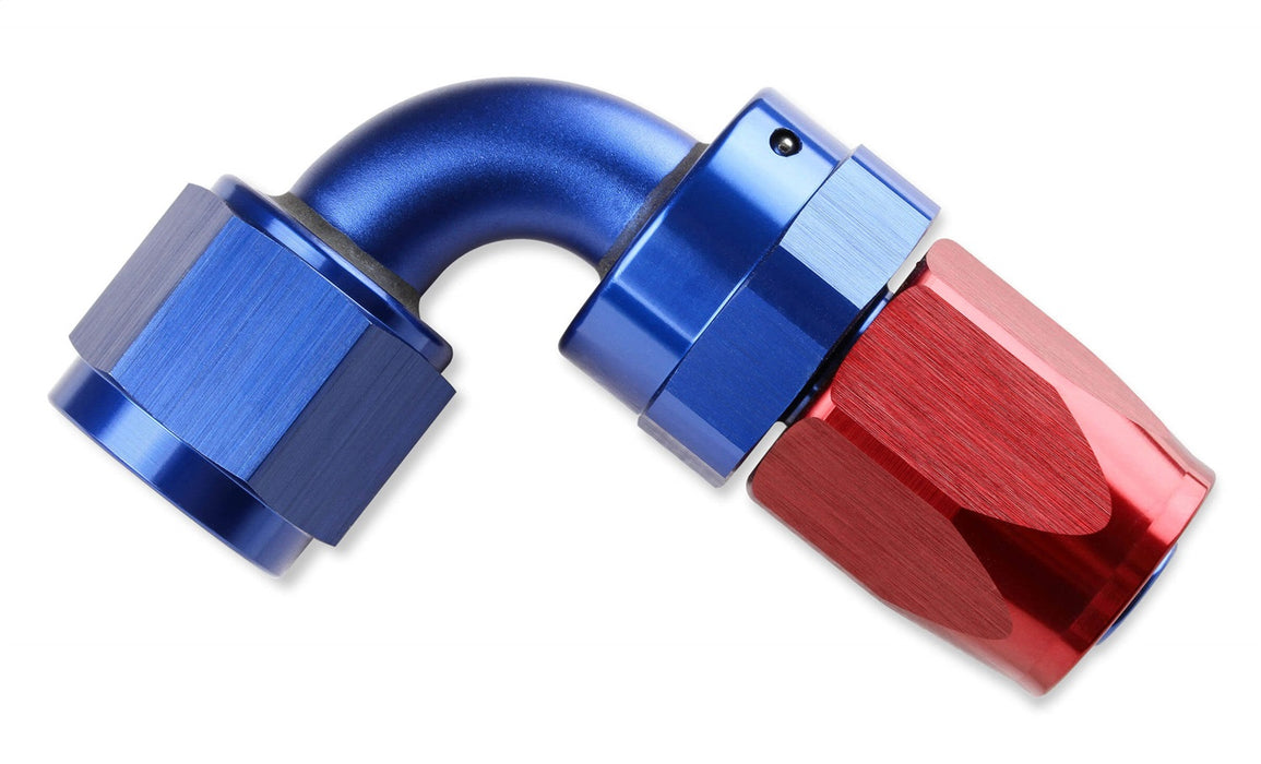 Mr Gasket 229012 Swivel Hose End; 90 Degree; -12 AN; Adjustable; Anodized Red and Blue; - Truck Part Superstore