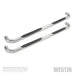 Westin 23-4020 E-Series 3 Round Nerf Step Bars; Polished Stainless Steel; Mount Kit Included; - Truck Part Superstore