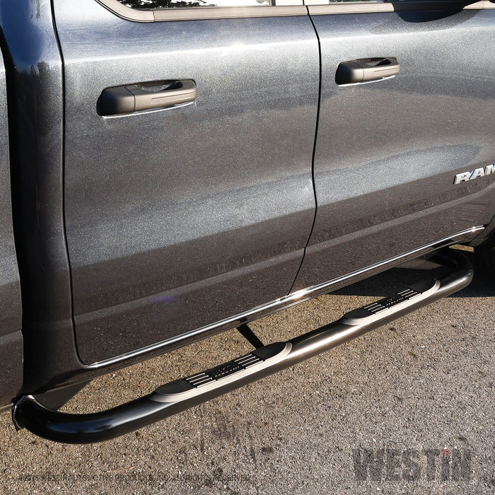 Westin 23-4085 E-Series 3 Round Nerf Step Bars - Truck Part Superstore