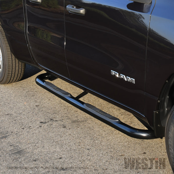 Westin 23-4085 E-Series 3 Round Nerf Step Bars - Truck Part Superstore