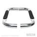 Westin 23-4110 E-Series 3 Round Nerf Step Bars; Stainless Steel; - Truck Part Superstore