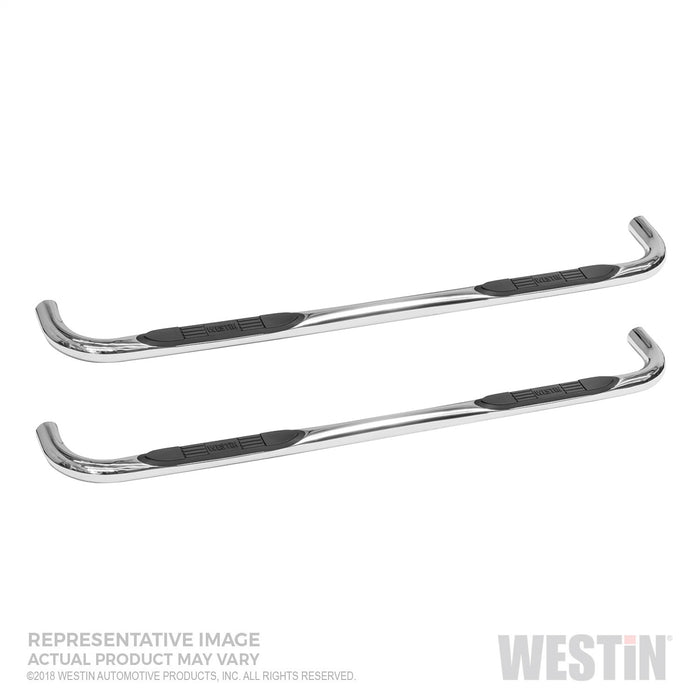 Westin 23-4130 E-Series 3 Round Nerf Step Bars; Stainless Steel; - Truck Part Superstore